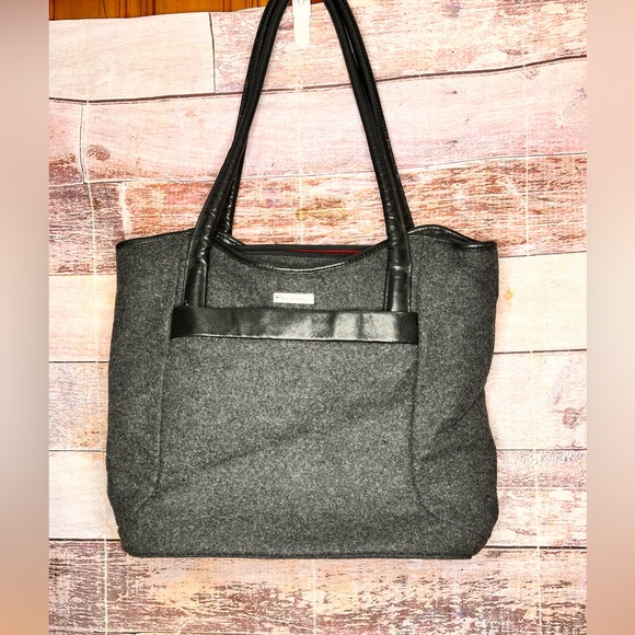 Victorinox Large Women’s Grey Wool And‎ Leather Handbag/Tote - Picture 1 of 10
